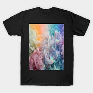 Abstract, Marble, Watercolor, Colorful, Vibrant Colors, Textured Painting, Texture, Gradient, Wave, Fume, Wall Art, Modern Art T-Shirt